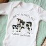 First Father's Day Cow Baby Outfit, thumbnail 2 of 7