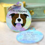Watercolour Personalised Dog ID Name Tag Bauble, thumbnail 4 of 12