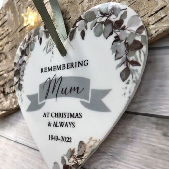 Memorial Christmas Heart Decoration, 2 of 3