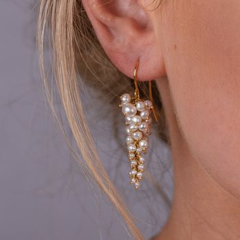 Pearl Wisteria Earrings, 2 of 5