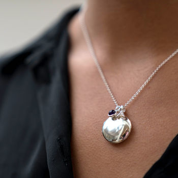 Solid Sterling Silver Round Locket, 3 of 10