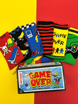 United Oddsocks Game Over Boys Gift Box Set, 3 of 5