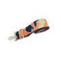Navy Leather Tote Bag With Orange Camo Strap, thumbnail 6 of 8