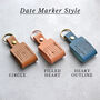 Personalised Calendar Leather Keyring, thumbnail 8 of 10