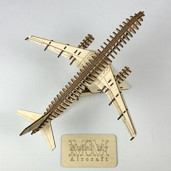 Airbus A320 Ceo Wingfence Model Plane Personalised Wooden Kit, 7 of 12