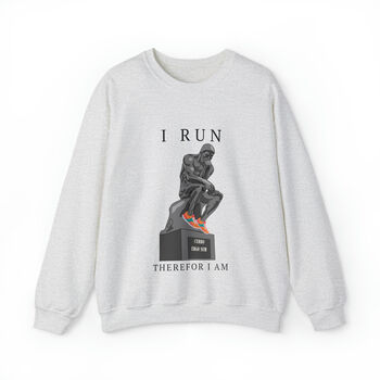 I Run Therefore I Am Sweatshirt, 2 of 2