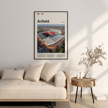 Liverpool Fan Gift Anfield Stadium Print, 5 of 10