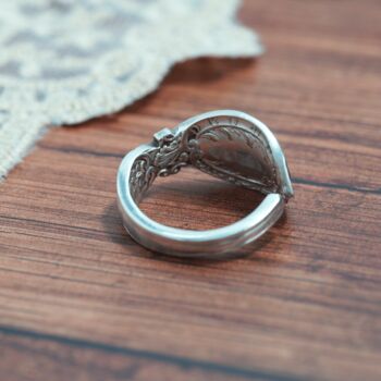 Antique Scroll Spoon Ring, 6 of 6