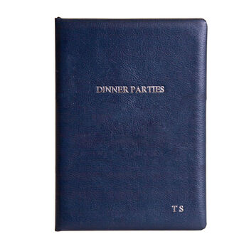 Personalised Luxury Leather Dinner Party Book, 9 of 12