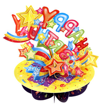Pop Up 3D Shooting Star Birthday Card, 2 of 6