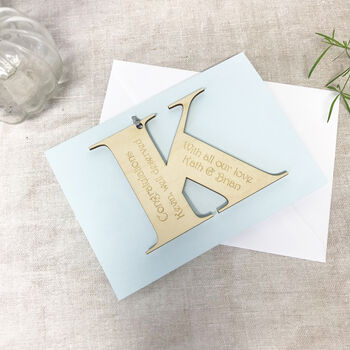 Personalised Initial Letter Congratulations Card, 12 of 12