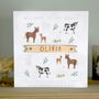 Personalised New Baby Card, Farm Animals, thumbnail 1 of 3