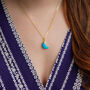 Turquoise December Birthstone Necklace, thumbnail 2 of 11