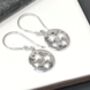 Sterling Silver Cut Out Multiple Stars Drop Earrings, thumbnail 2 of 5