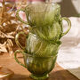 Set Of Four Botanical Green Cups, thumbnail 5 of 5