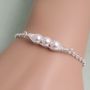 Sterling Silver And Pearl Peapod Bracelet, thumbnail 4 of 4
