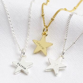 Personalised Star Charm Necklace, 2 of 8