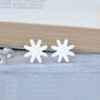 Star Earring Studs In Sterling Silver, thumbnail 1 of 3