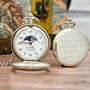Personalised Pocket Watch With Sun And Moon, thumbnail 6 of 8