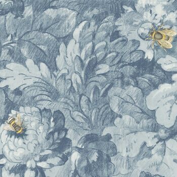 Busy Bee Reservoir Blue Wallpaper, 2 of 4