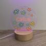 Personalised Flower Power Light Up LED Sign, thumbnail 1 of 2