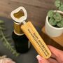 Personalised Wooden Bottle Opener For 40th Birthday Gift, thumbnail 2 of 3