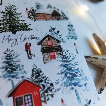 Ski Chalet Christmas Card, 3 of 3
