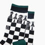 Chess Bamboo Socks In Black/White, thumbnail 2 of 4