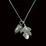 Acorn And Oak Leaf Necklace, Pewter Leaf Jewellery, thumbnail 2 of 7