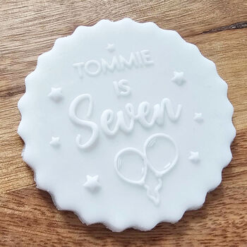 Personalised Happy Birthday Cupcake Debosser Stamp, 5 of 6