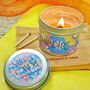 'Summer Vibe' Hand Poured Vegan Candle, thumbnail 1 of 6