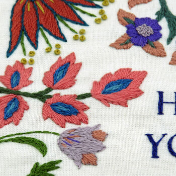 William Morris Beautifully Quote Embroidery Kit, 12 of 12