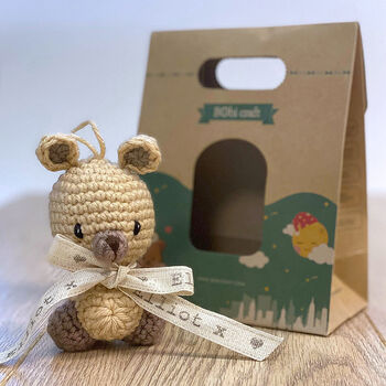 Personalised Baby's First Cot Teddy Bear Decoration, 6 of 12