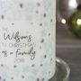 First Christmas As A Family Snowflake Candle, thumbnail 5 of 6