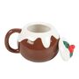 Christmas Pudding Shaped Mug, thumbnail 2 of 3