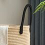 58 L Classic Brown Cotton Rope Woven Storage Basket, thumbnail 7 of 9