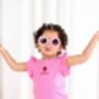 Personalised Strawberry Lace Trim T Shirt And Short Set, thumbnail 6 of 8