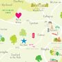 Personalised Oxfordshire Map: Add Favourite Places, thumbnail 2 of 3