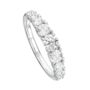 Amelie White Gold Lab Grown Diamond Eternity Band Ring, thumbnail 2 of 5