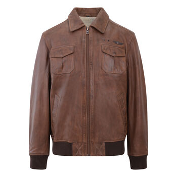 Men’s Sheepskin Leather Jacket Airborn, 7 of 10