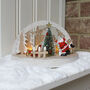 Wooden Santa Scene With LED 'S, thumbnail 1 of 2