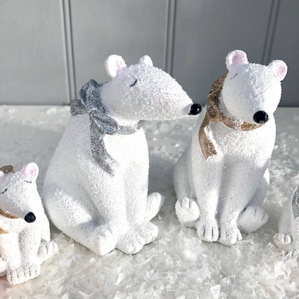 Christmas Polar Bear Family By Pink Pineapple Home & Gifts