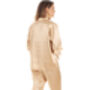 British Made Gold Satin Long Sleeved Pyjama Set, thumbnail 5 of 5