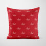 Personalised Red Holly Christmas Cushion, thumbnail 5 of 7