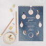 Moon And Stars Celestial Personalised 2023 A4 Calendar, thumbnail 1 of 5