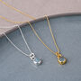 Gem Dot Aquamarine March Birthstone Necklace, thumbnail 1 of 4