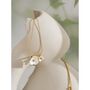 Monaco D’or Gold White Daisy Flower Drop Necklace, thumbnail 2 of 5