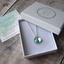 Silver And Turquoise Heart Pendant, thumbnail 3 of 4