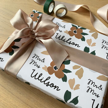 Personalised Floral Wedding Paper, 2 of 2