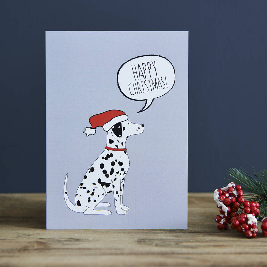 dalmatian christmas card by sweet william designs | notonthehighstreet.com